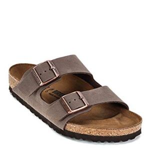 Barely worn Birkenstocks, size 39, stone color
